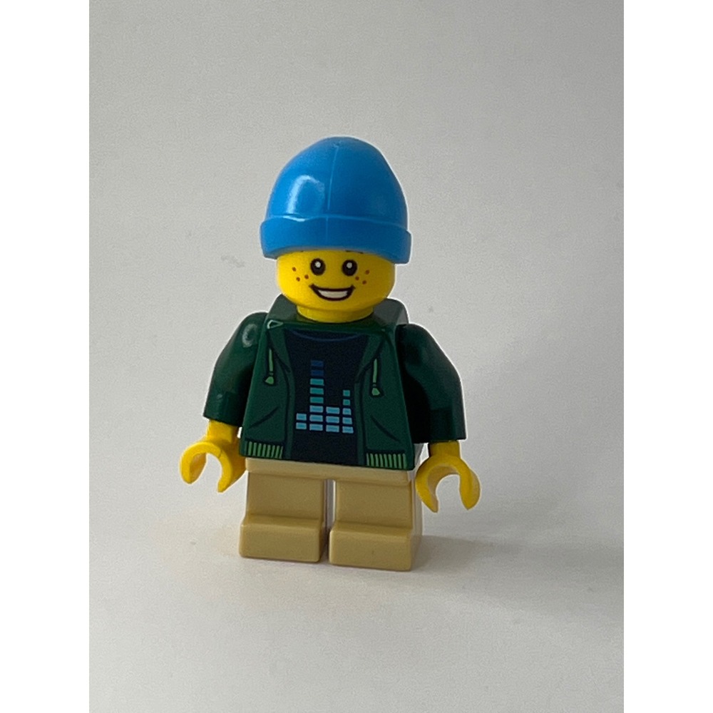 LEGO Ninjago Legacy Tito Minifigure Dark Green Hoodie Blue Beanie Njo0661